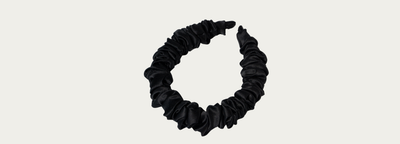 video of the eclat black silk headband from different angles